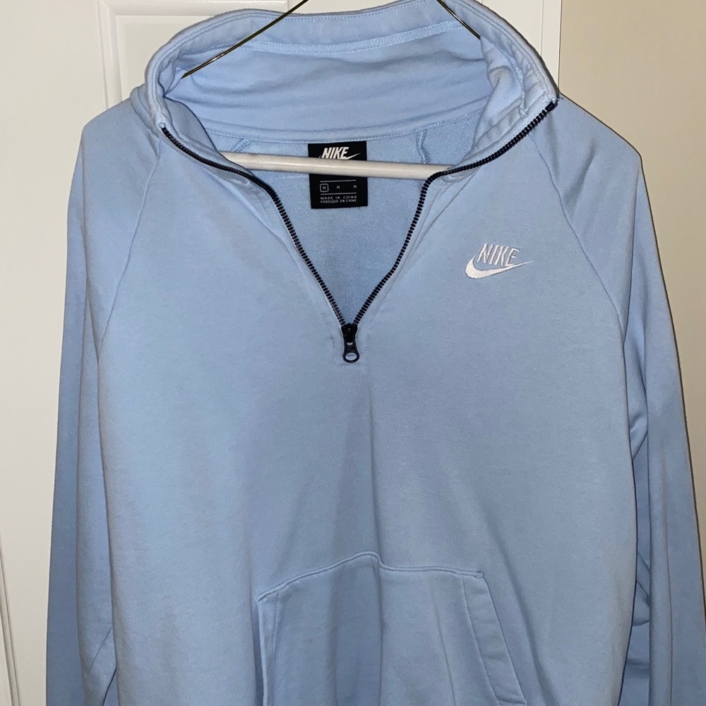 Women’s Nike Light Blue Quarter Zip